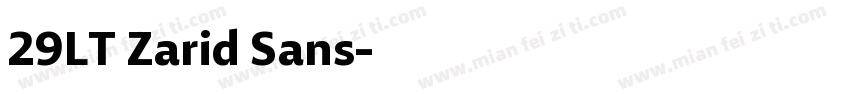 29LT Zarid Sans字体转换